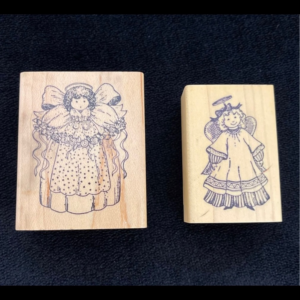 Rubber Stamps x 2 (Angels)